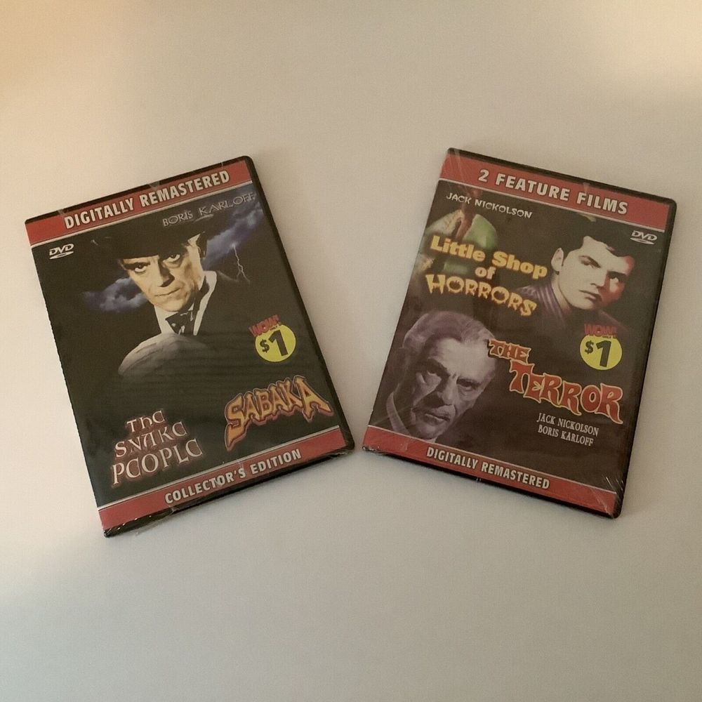 New Sealed DVD Little Shop of Horrors/The Terror and The Snake People/Shabaka - Picture 3 of 3